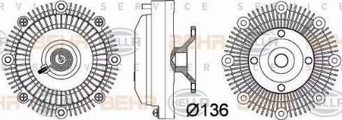 HELLA 8MV 376 757-381 - Сцепление, вентилятор радиатора unicars.by