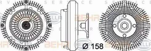 HELLA 8MV 376 757-371 - Сцепление, вентилятор радиатора unicars.by