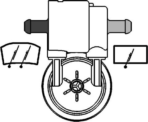 HELLA 8TW 005 206-031 - Водяной насос, система очистки окон unicars.by