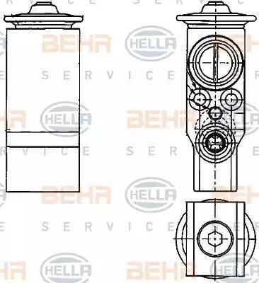 HELLA 8UW 351 239-651 - Расширительный клапан, кондиционер unicars.by