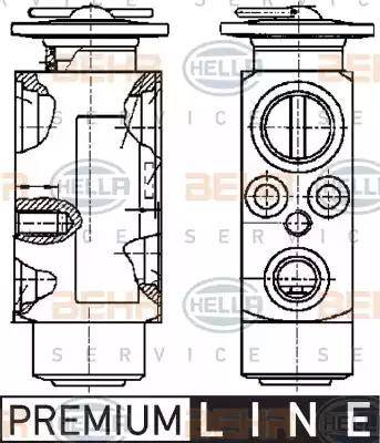 HELLA 8UW 351 239-011 - Расширительный клапан, кондиционер unicars.by