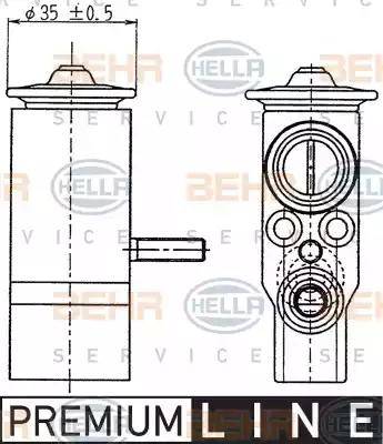 HELLA 8UW 351 239-021 - Расширительный клапан, кондиционер unicars.by