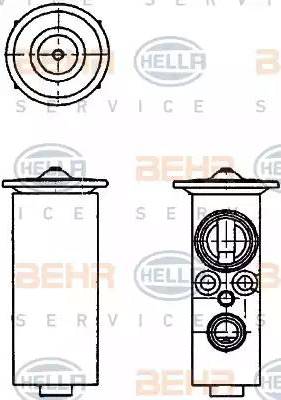 HELLA 8UW 351 234-141 - Расширительный клапан, кондиционер unicars.by