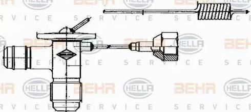 HELLA 8UW 351 235-001 - Расширительный клапан, кондиционер unicars.by