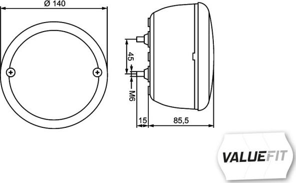 HELLA 2SD 357 026-201 - Задний фонарь unicars.by