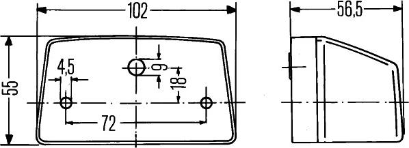 HELLA 2KA 003 389-087 - Фонарь освещения номерного знака unicars.by