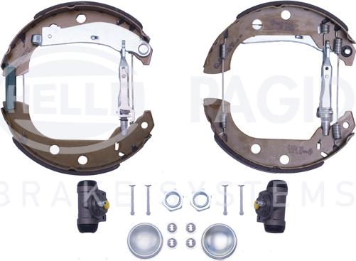 HELLA PAGID 8DB 355 004-591 - Комплект тормозных колодок, барабанные unicars.by