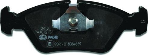 HELLA PAGID 8DB 355 006-511 - Тормозные колодки, дисковые, комплект unicars.by