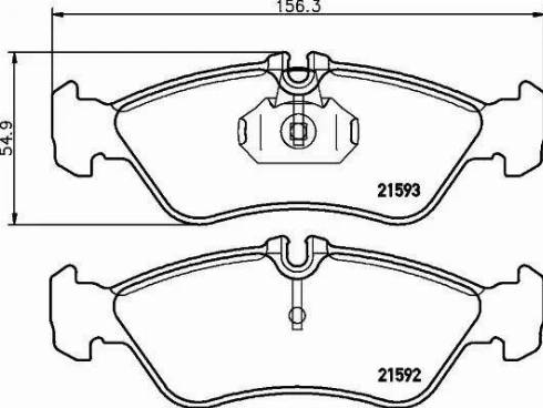 HELLA PAGID 8DB 355 008-161 - Тормозные колодки, дисковые, комплект unicars.by