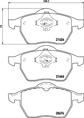 HELLA PAGID 8DB 355 007-881 - Тормозные колодки, дисковые, комплект unicars.by