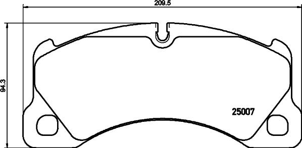 HELLA PAGID 8DB 355 015-801 - Тормозные колодки, дисковые, комплект unicars.by