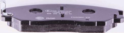 HELLA PAGID 8DB 355 010-861 - Тормозные колодки, дисковые, комплект unicars.by