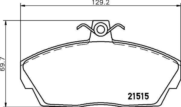 HELLA PAGID 8DB 355 018-431 - Тормозные колодки, дисковые, комплект unicars.by