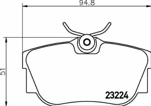 HELLA PAGID 8DB355018-581 - Тормозные колодки, дисковые, комплект unicars.by