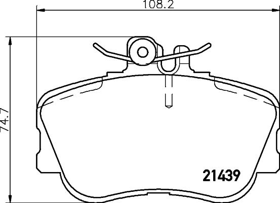 HELLA PAGID 8DB 355 018-041 - Тормозные колодки, дисковые, комплект unicars.by