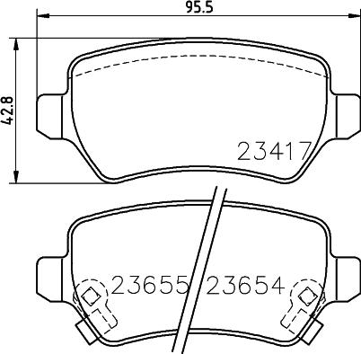 HELLA PAGID 8DB 355 018-781 - Тормозные колодки, дисковые, комплект unicars.by