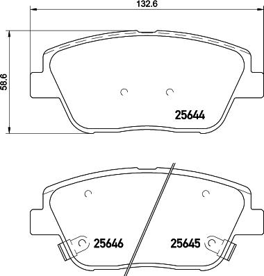 HELLA PAGID 8DB 355 030-441 - Тормозные колодки, дисковые, комплект unicars.by