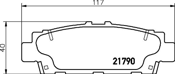 HELLA PAGID 8DB 355 029-391 - Тормозные колодки, дисковые, комплект unicars.by