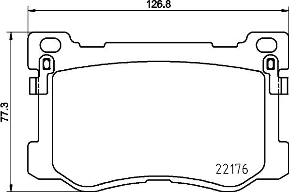 HELLA PAGID 8DB 355 025-271 - Тормозные колодки, дисковые, комплект unicars.by