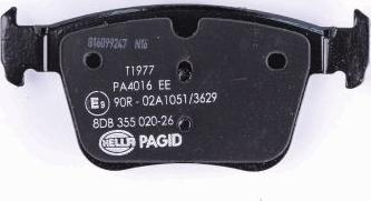 HELLA PAGID 8DB 355 020-261 - Тормозные колодки, дисковые, комплект unicars.by