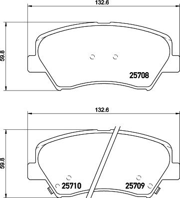 HELLA PAGID 8DB 355 021-781 - Тормозные колодки, дисковые, комплект unicars.by