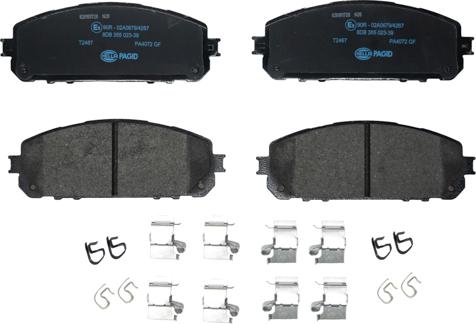 HELLA PAGID 8DB 355 023-391 - Тормозные колодки, дисковые, комплект unicars.by