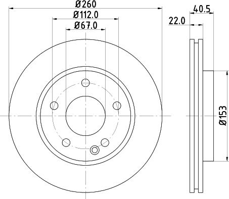 HELLA PAGID 8DD 355 105-991 - Тормозной диск unicars.by