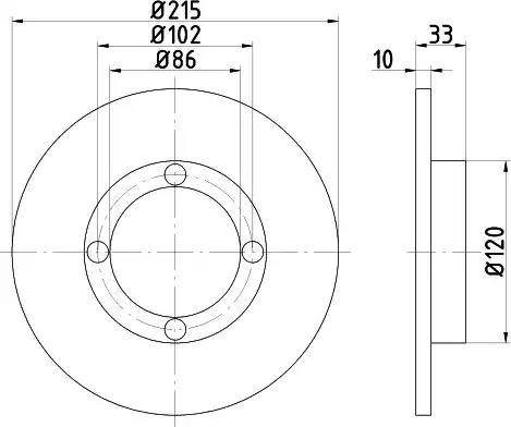 Remsa BDM649710 - Тормозной диск unicars.by