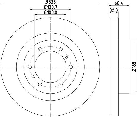 HELLA PAGID 8DD 355 129-861 - Тормозной диск unicars.by