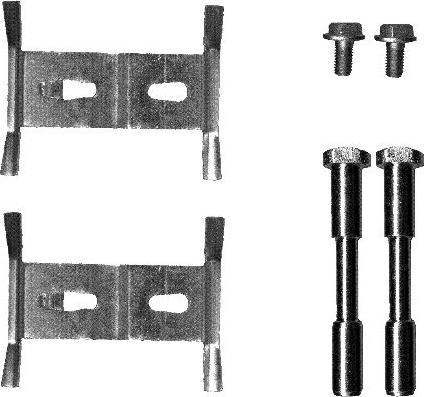 HELLA PAGID 8DZ 355 203-181 - Комплектующие для колодок дискового тормоза unicars.by