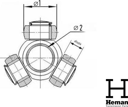 HEMAN TR50175 - Трипоид, муфта с шипами, приводной вал unicars.by