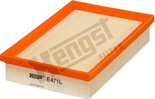 Hengst Filter E471L - Воздушный фильтр, двигатель unicars.by