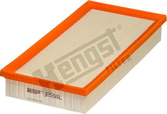 Hengst Filter E558L - Воздушный фильтр, двигатель unicars.by