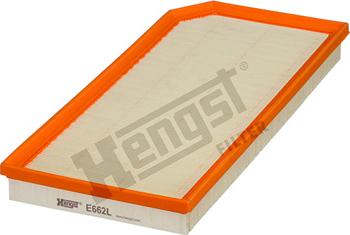 Hengst Filter E662L - Воздушный фильтр, двигатель unicars.by