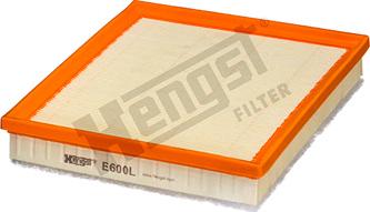 Hengst Filter E600L - Воздушный фильтр, двигатель unicars.by