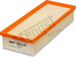 Hengst Filter E676L01 - Воздушный фильтр, двигатель unicars.by