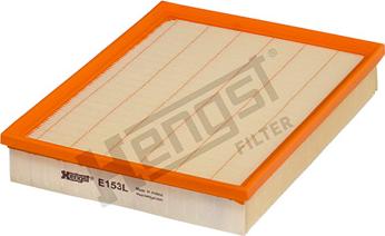 Hengst Filter E153L - Воздушный фильтр, двигатель unicars.by