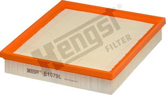 Hengst Filter E1079L - Воздушный фильтр, двигатель unicars.by