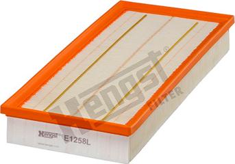 Hengst Filter E1258L - Воздушный фильтр, двигатель unicars.by