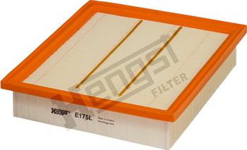 Hengst Filter E175L - Воздушный фильтр, двигатель unicars.by