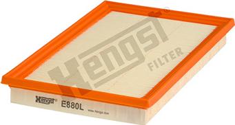 Hengst Filter E880L - Воздушный фильтр, двигатель unicars.by