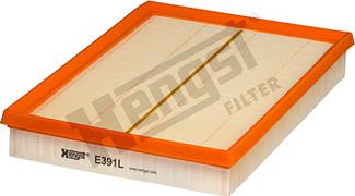 Hengst Filter E391L - Воздушный фильтр, двигатель unicars.by