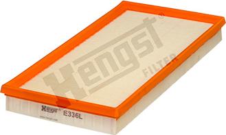 Hengst Filter E336L - Воздушный фильтр, двигатель unicars.by