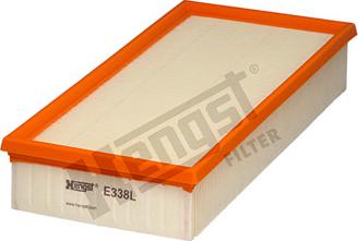 Hengst Filter E338L - Воздушный фильтр, двигатель unicars.by