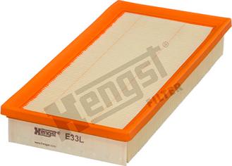 Hengst Filter E33L - Воздушный фильтр, двигатель unicars.by