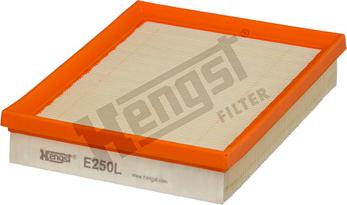 Hengst Filter E250L - Воздушный фильтр, двигатель unicars.by