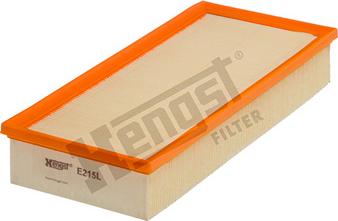 Hengst Filter E215L - Воздушный фильтр, двигатель unicars.by