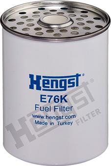 Hengst Filter E76K D42 - Топливный фильтр unicars.by