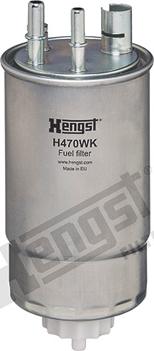 Hengst Filter H470WK - Топливный фильтр unicars.by