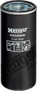 Hengst Filter H558WK - Топливный фильтр unicars.by